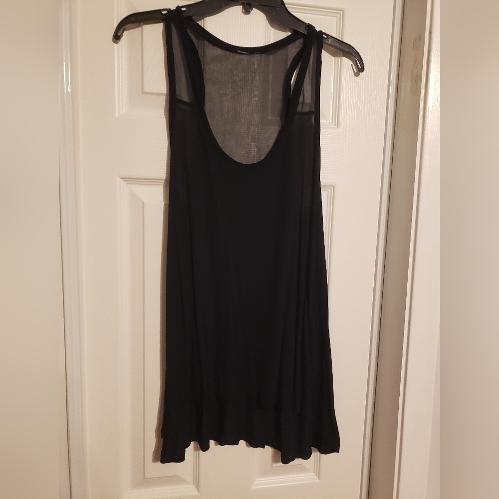 Soprano Black Sheer Top